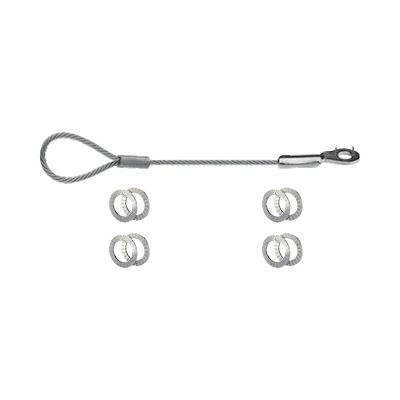 Kit de cable de proteccion anticaida para camaras antiexplosion wisenet