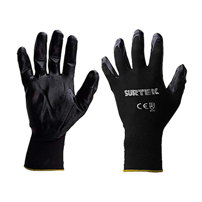 Guantes de Nylon con recubrimiento de nitrilo talla grande