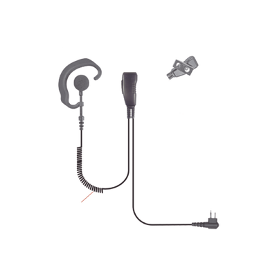 Micrófono de solapa de gancho suave para radios  HYT TC-508, TC-518, TC-580, TC-610, TC-620, TC-700/EX, PD502, PD562, PD-400 Series