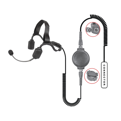 MICROFONO DE SOLAPA CON TUBO ACUSTICO P/ HYT TC-500/ 518/ 600/ 610/  700. MOTOROLA GP300/ SP-50/ P1225/ PRO3150/ MAG ONE/ EP450/ EP350.