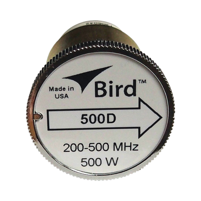 Elemento de 500 Watt en linea 7/8" para Wattmetro BIRD 43 en Rango de Frecuencia de 200-500 MHz