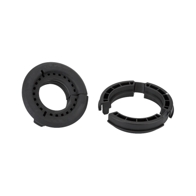 Bota pasamuro de 4". Incluye 1 orificio para cable coaxial de 1-5/8"