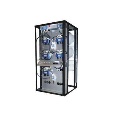 Combinador en Rack 24", 400-512 MHz, 7Can.(10"Dia.) 250 KHz Tx-Tx, Monitor/Pot. 150 Watt, N Hembras.