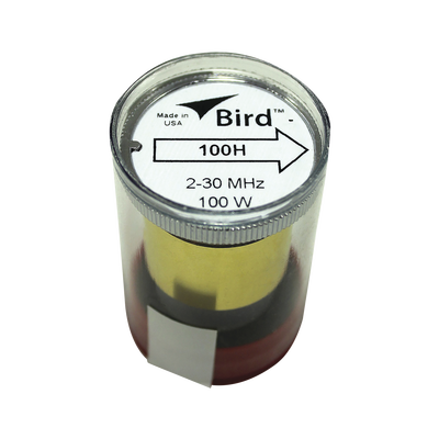 Elemento en Línea 7/8" de 100 Watt para Wattmetro BIRD 43 en el Rango de Frecuencia de 2-30 MHz.