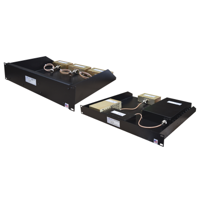 Multiacoplador y Preselector EMR, 375-512 MHz, 12 Canales, 2-8 MHz, 2 UR / Rack 19 in, N Hembras.