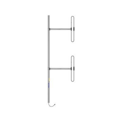 Antena Aérea para Base, 2 Dipolos, 118-138 MHz, 5 dBd, 20 MHz B/W, Radiación Bi-direccional, 300 Watt, N Macho, Inclinación Opcional "Tilt" de 0, 2, 4, 6, 8 o 10 Grados.