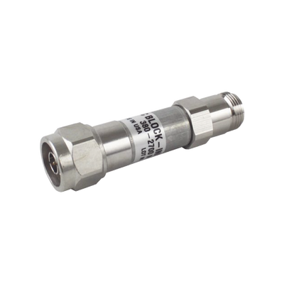 BLOQUEADOR DE DC 250-2700MHz 500W/3kV -164dBc TIPO N IP65 .