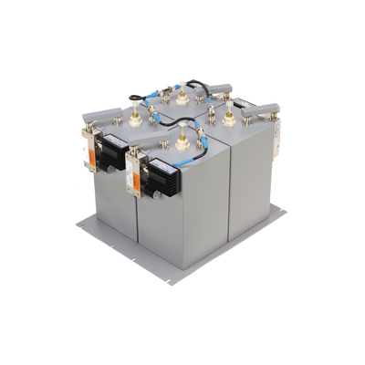 Combinador para 300-650 MHz, 4 Canales, 50 Watt, Conector N Hembra, Circulador Sencillo.
