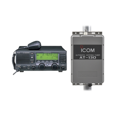 Kit de radio IC-M700pro con sintonizador de antena AT-130