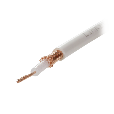 Carrete de 100 metros de Cable Tipo RG58AU, con Forro Blanco