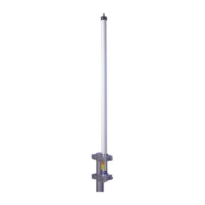 Antena base UHF 470-490 MHz, Fibra de Vidrio, 9 dB de Ganancia, Serie HD para Climas Difíciles