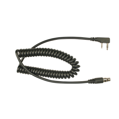 Cable en espiral para auricular HDS-EMB para radios Kenwood Serie G/ 3230/ 2102G/ 2202L/ 2212L/ 2170/ 2360/ 2302/ 2312/ 2000/ 2402/ NX-220/ 320/ NX-240/ 340/ TKD-240/ 340.