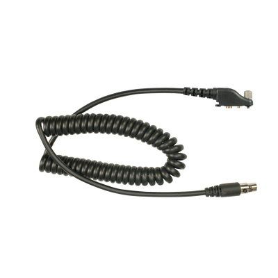 Cable resistente al fuego (UL-914), para auricular HDS-EMB con atenuación de ruido para radios Icom IC-F50/ 60/ 3161/ 4161/ 30GS/ 30GT/ 40GT/ 40GS/ 40G.