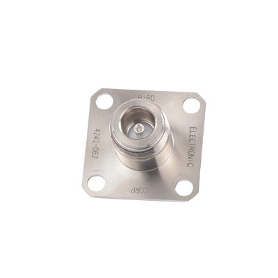 Conector N Hembra de Cambio Rápido / Wattmetro BIRD 43, 4304, 4 perforaciones a 18 mm, Níquel/ Plata/ Teflón.â€‹