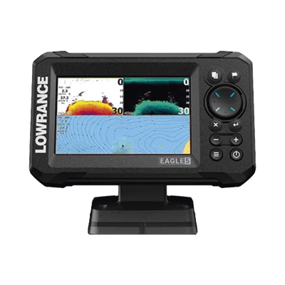 Eagle-5 ecosonda en pantalla horizontal IPS de 5 pulgadas, incluye transductor skimmer 50/200 kHz