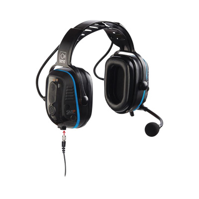 Audífonos inteligentes tipo diadema de uso rudo con filtrado de ruido, con bluetooth, comunicación de corto alcance, IS para radios de 2 vías Digitales y Análogos