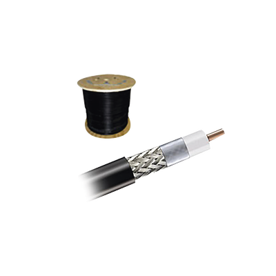 Cable coaxial CNT-195-FR con malla de cobre estañada, 50 Ohms