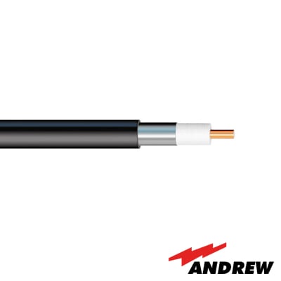 Cable coaxial HELIAX de 1/2", aluminio liso, blindado, impedancia 50 Ohms carrete de 305 mts