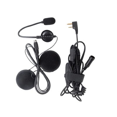MICRÓFONO CON BOOM PARA CASCO ABIERTO P/ RADIOS ICOM ICF3G/ ICF4G/ ICF3GS/ ICF4GS/ IC-F11/ 21/ 14/ 24/ 33/ 43/ 3021/ 4021.