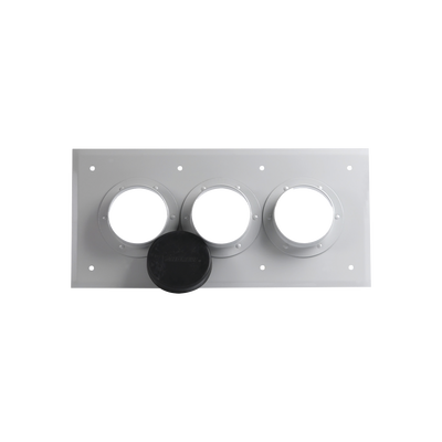 Pasa muros con capacidad de 3 botas de 4&quot; (102 mm), 241.3 mm x 508.0 mm.