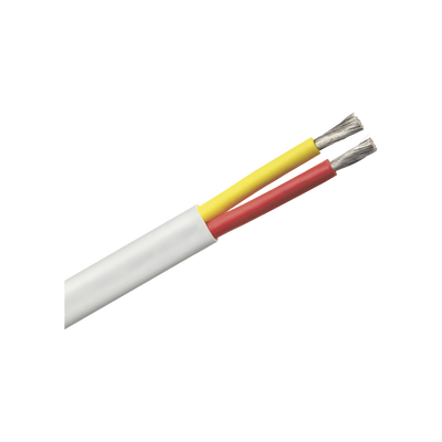 Rollo de cable plano grado marino calibre 8, de 2 conductores (rojo y amarillo) de 500 pies (152.4 m).