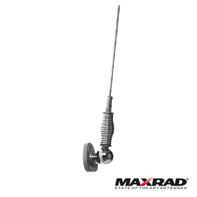 Antena móvil VHF, banda baja, rango de frecuencia 30 - 54 MHz