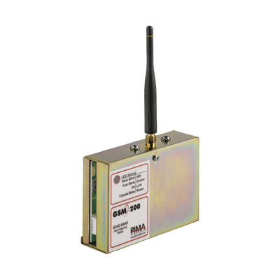 Comunicador GSM/GPRS para paneles PIMA. Permite envío de SMS, Llamadas o Datos. Compatible con la central SENTRY de PIMA