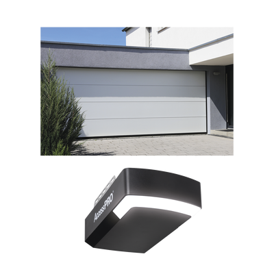 KIT COMPLETO Puerta D/ Garage 20x8 Pies / Lisa Linea Central / Color blanco / Insulada / Incluye Motor FS1000APPRT / 1/2HP / Fuerte/Silencioso/Luz LED/Motor DC .
