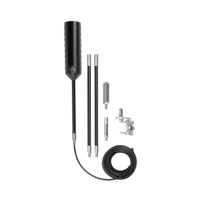 Antena Omnidireccional para Amplificador o Modem 4G/3G | Con montaje para espejo de Trailer | Rangos de frecuencia 700-900 MHz, 1710-2270 MHz | Ganancia Máxima 3.5 dBi.