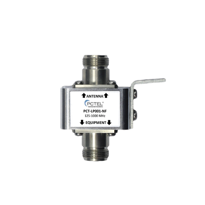 Protector Coaxial con ceja frontal, conectores N hembra