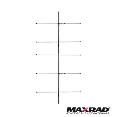 Antena base VHF, direccional, rango de frecuencia 150 - 174 MHz (Yagi 5 elementos)