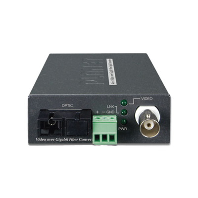 Kit Convertidor de Medios de Video Sobre Fibra Gigabit WDM-SC, Monomodo a 20 km, Tipo de Video AHD/TVI/CVI/CVBS