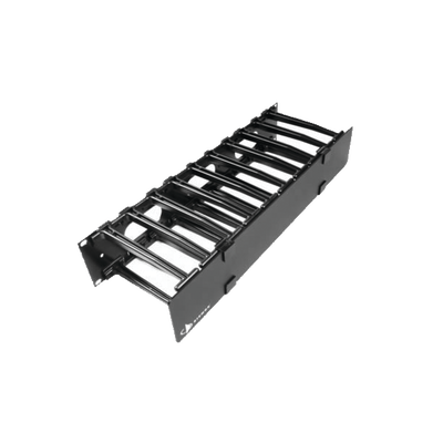 Organizador de Cable Horizontal RouteIT, Sencillo, Para Rack de 19in, 6in de profundidad, 1UR