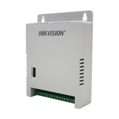 [DS-2FA1205-C8/K] Fuente de Poder Regulada 12 Vcc / 13.5 Vcc / 15 Vcc para 8 Cámaras / 8 Amperes (1 Amp por Salida) / Voltaje de Entrada 90 - 130 VCA / Filtro de Ruido para Cámaras 4K / Modo para Largas Distancias