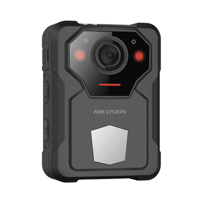 [DS-MCW406/128G] Body Camera Portátil / Grabación a 2K (4 Megapixel) / Pantalla 1.77" TFT / Fotos de Hasta 40 Megapixel / IP67 / H.265 / 128 GB de Almacenamiento / Microfono Integrado