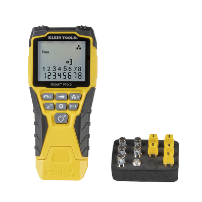 [VDV-501-851] Kit Scout™ Pro 3 Probador de Cables de Voz (RJ11/12), de Datos (RJ45) y de Video (Coaxial con conector F),