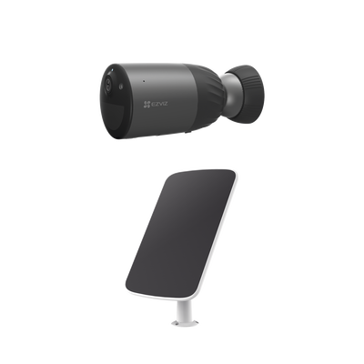 [CS-BC1C/K] Kit de Camara de Batería Recargable (No Cables) / WiFi / Memoria Interna de 32 GB / Incluye 1 pieza de CS-BC1C y 1 Pieza de CS-CMT-SOLARPANEL-C