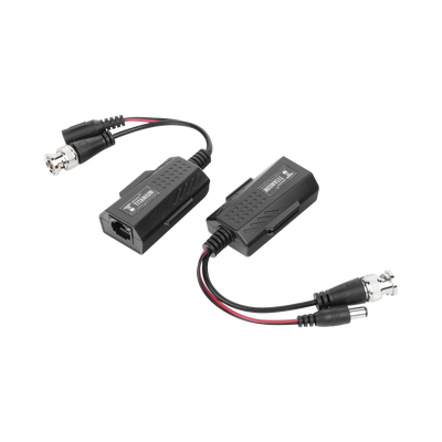 [TT-101-PV-TURBO] Kit de transceptores activos con conector para alimentación (12V/24Vcc/AC) TurboHD para aplicaciones de video por UTP Cat5e/6 en HD. Distancia de hasta 150 m en 4K