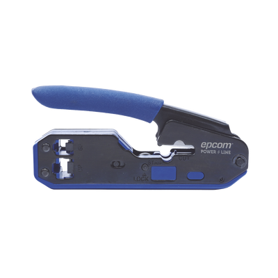 [EP668] Pinza SLIM para Corte y Terminado de Plugs RJ45/RJ11, Acero al Carbón y Mango Ergonómico.
