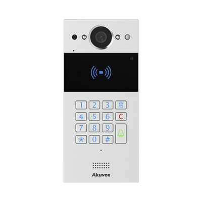 [R20KSIP] Videoportero SIP / Teclado y Lector de Tarjeta / Notificación App / Notificación Llamada Telefónica / Configuración en la Nube / POE / IP65 / Cámara de 2 MP / NFC / PIN Temporal para Visitas / Control de 2 Puertas