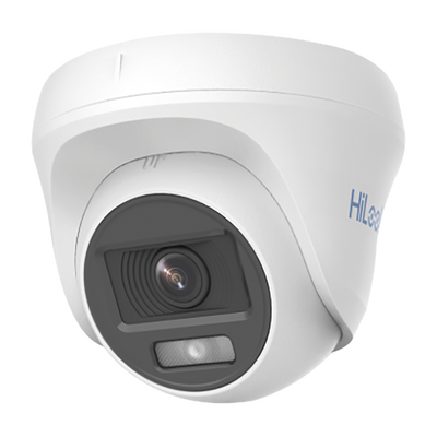 [THC-T129-P] Turret TURBOHD 1080p / Imagen a Color 24/7 / Lente 2.8 mm / ColorVu Lite / Luz Blanca 20 mts / Uso en Interior / Policarbonato