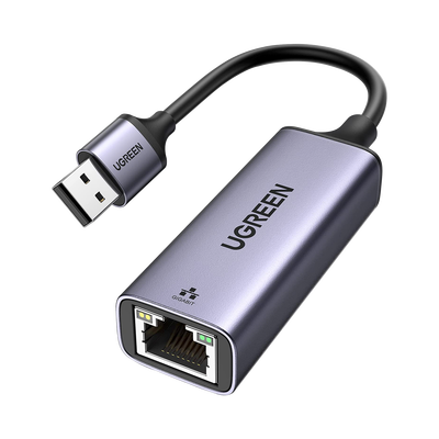 [50922] Adaptador de Red USB-A 3.0 a RJ45 /Admite 10/100/1000 Mbps / Caja de Aluminio / Longitud del cable 10 cm