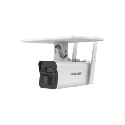 [N4-DS-2XS2T41G1-ID/4G/C05S07-217756] Kit Solar IP All in One / Doble Detección (Radar + PIR) / Bala IP 4 Megapixel / Lente 4 mm / Panel Solar / Batería de Respaldo de Litio 10Ah (Hasta 11 Días) / Conexión 4G / Audio de Dos Vías / Accesorios de Inst. / Direc