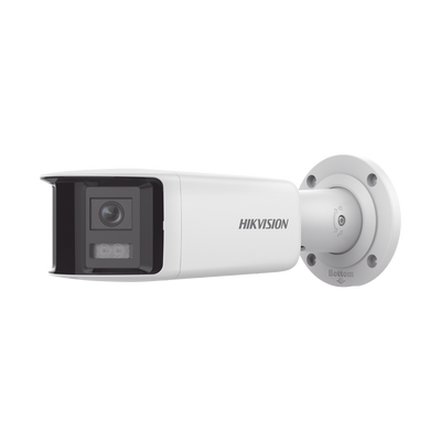 [N4-DS-2CD2T47G2P-LSU/SL(C)-210633] [FlexVu] [ PROTECCIÓN ACTIVA ] Bala IP Panorámica 4 Megapixel / 2 Lentes 2.8 mm (180°) / Imagen a Color 24/7 (ColorVu) / PoE / WDR 130° / IP67 / ACUSENSE / Luz Estroboscópica y Alarma Audible / 40 mts Luz Blanca / Micro SD