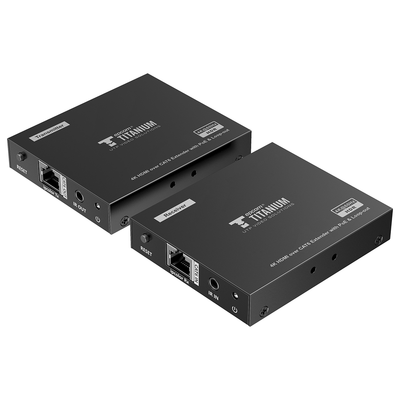 [N4-TT-672PRO-203618] Kit Extensor HDMI para distancias de 70 metros / Resolución 4K x 2K@ 60 Hz/ Cat 6, 6a y 7 / IPCOLOR / CERO LATENCIA / SIN COMPRIMIR / Salida Loop / Control IR  / Salida de audio de 3.5mm / PoC