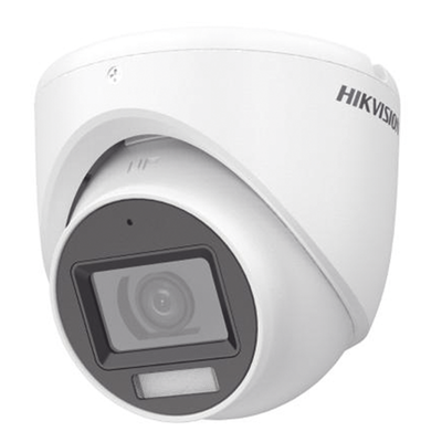 [N4-DS-2CE76D0T-LMFS-207844] [Dual Light + ColorVu] Turret TURBOHD 2 Megapixel (1080p) / Lente 2.8 mm / 30 mts IR + 20 mts Luz Blanca / Gran Angular 101° / Exterior IP67 / Micrófono Integrado /  4 Tecnologías /  Metal