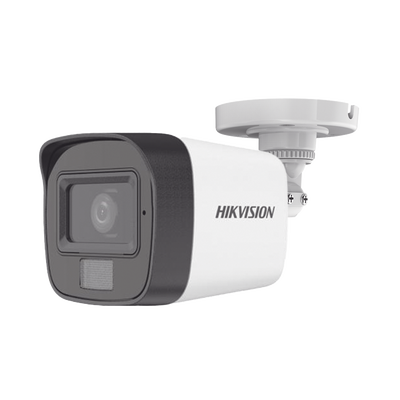 [N4-DS-2CE16D0T-LFS-207843] [Dual Light + ColorVu] Bala TURBOHD 2 Megapixel (1080p) / Lente 2.8 mm / 30 mts IR EXIR + 20 mts Luz Blanca / Micrófono Integrado / Gran Angular 101° / Exterior IP67 / 4 Tecnologías