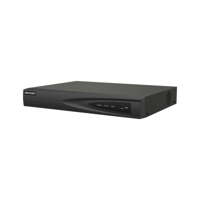 [N4-DS-7604NI-Q1/4P(D)-214782] NVR 8 Megapixel (4K) (Compatible con Cámaras ACUSENSE) / 4 canales IP / 4 Puertos PoE+ / 1 Bahía de Disco Duro / Salida de Vídeo en 4K / 300 Metros PoE Modo Extendido