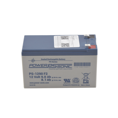 [N4-PS-1290-F2-196555] Batería 12V, 9AH, Para Respaldo, Tecnologías AGM/VRLA, 5 Años Vida Útil, Terminales F2, Reconocida UL