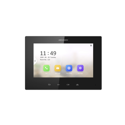 [N4-DS-KH6320-LE1(B)-211368] Monitor IP Lite TOUCH 7" para Videoportero IP / Vídeo en Vivo / PoE Estándar / Apertura Remota / Llamada Entre Monitores / Audio de dos vías